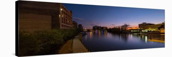 Milwaukee Riverwalk-Steve Gadomski-Stretched Canvas