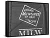 Milwaukee Road Boxcar Showing Logo-null-Framed Stretched Canvas