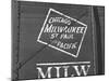 Milwaukee Road Boxcar Showing Logo-null-Mounted Photographic Print