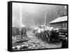 Milwaukee Road Construction Camp, Circa 1906-Asahel Curtis-Framed Stretched Canvas