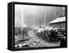 Milwaukee Road Construction Camp, Circa 1906-Asahel Curtis-Framed Stretched Canvas