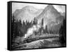 Milwaukee Road – Olympian, 1913-Asahel Curtis-Framed Stretched Canvas