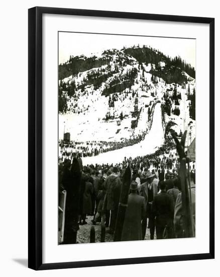 Milwaukee Road Ski Bowl, ca. 1946-null-Framed Giclee Print