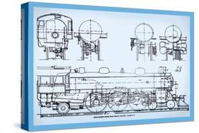 Milwaukee Roadhigh Wheel Pacific-null-Stretched Canvas