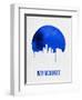 Milwaukee Skyline Blue-null-Framed Art Print