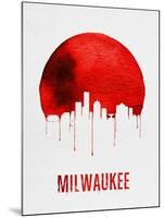 Milwaukee Skyline Red-null-Mounted Art Print