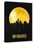 Milwaukee Skyline Yellow-null-Stretched Canvas