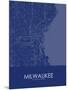 Milwaukee, United States of America Blue Map-null-Mounted Poster