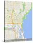 Milwaukee, United States of America Map-null-Stretched Canvas