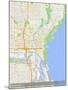 Milwaukee, United States of America Map-null-Mounted Poster