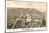 Milwaukee, Wisconsin - Panoramic Map-Lantern Press-Mounted Art Print