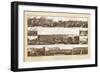 Milwaukee, Wisconsin - Panoramic Map-Lantern Press-Framed Art Print