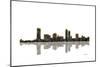 Milwaukee Wisconsin Skyline BW 1-Marlene Watson-Mounted Premium Giclee Print