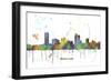 Milwaukee Wisconsin Skyline MCLR 1-Marlene Watson-Framed Giclee Print