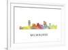 Milwaukee Wisconsin Skyline-Marlene Watson-Framed Giclee Print