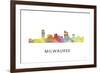 Milwaukee Wisconsin Skyline-Marlene Watson-Framed Giclee Print