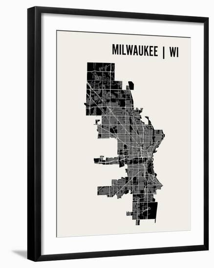 Milwaukee-Mr City Printing-Framed Art Print