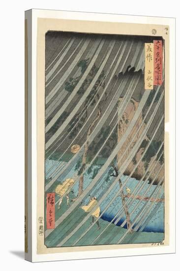 Mimasaka Province, Yamabushi Valley, 1853-Utagawa Hiroshige-Stretched Canvas