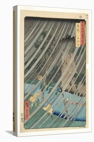 Mimasaka Province, Yamabushi Valley, 1853-Utagawa Hiroshige-Stretched Canvas