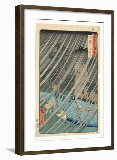 Mimasaka Province, Yamabushi Valley, 1853-Utagawa Hiroshige-Framed Giclee Print