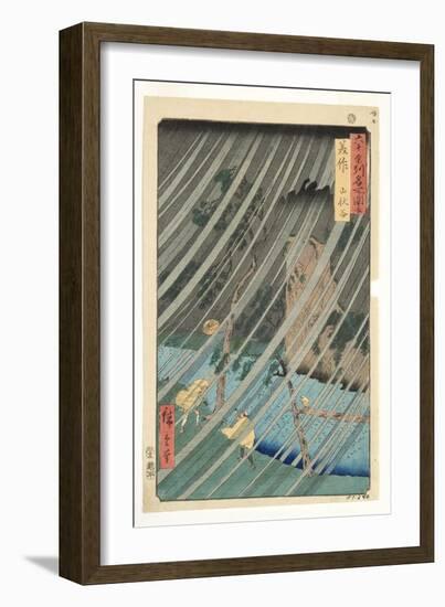 Mimasaka Province, Yamabushi Valley, 1853-Utagawa Hiroshige-Framed Giclee Print