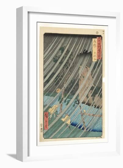 Mimasaka Province, Yamabushi Valley, 1853-Utagawa Hiroshige-Framed Giclee Print