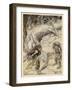 Mime and Alberich-Arthur Rackham-Framed Art Print