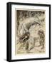 Mime and Alberich-Arthur Rackham-Framed Art Print