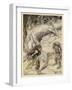 Mime and Alberich-Arthur Rackham-Framed Art Print