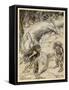 Mime and Alberich-Arthur Rackham-Framed Stretched Canvas