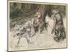 Mime and Siglind-Arthur Rackham-Mounted Art Print