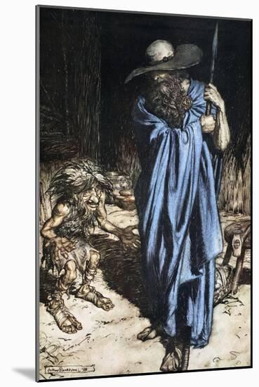 Mime and the Wanderer', 1924-Arthur Rackham-Mounted Giclee Print