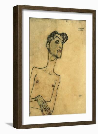 Mime Van Osen, 1910-Egon Schiele-Framed Giclee Print