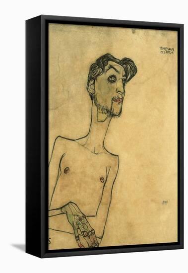 Mime Van Osen, 1910-Egon Schiele-Framed Stretched Canvas