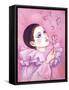 Mime with Heart Bubbles-Judy Mastrangelo-Framed Stretched Canvas