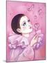 Mime with Heart Bubbles-Judy Mastrangelo-Mounted Giclee Print