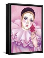 Mime with Rose-Judy Mastrangelo-Framed Stretched Canvas