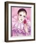 Mime with Rose-Judy Mastrangelo-Framed Giclee Print