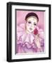 Mime with Rose-Judy Mastrangelo-Framed Giclee Print