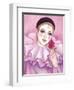 Mime with Rose-Judy Mastrangelo-Framed Giclee Print