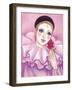 Mime with Rose-Judy Mastrangelo-Framed Giclee Print