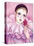 Mime with Rose-Judy Mastrangelo-Stretched Canvas