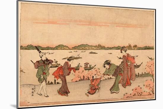 Mimeguri No Hanami-Katsukawa Shunsen-Mounted Giclee Print