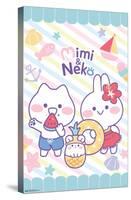 Mimi & Neko - Beach-Trends International-Stretched Canvas