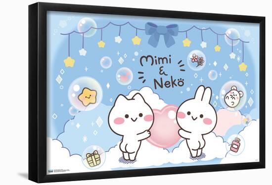 Mimi & Neko - Clouds-Trends International-Framed Poster