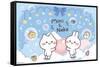 Mimi & Neko - Clouds-Trends International-Framed Stretched Canvas