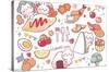 Mimi & Neko - Lunch-Trends International-Stretched Canvas