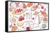 Mimi & Neko - Lunch-Trends International-Framed Stretched Canvas