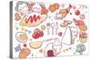 Mimi & Neko - Lunch-Trends International-Stretched Canvas