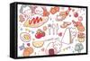 Mimi & Neko - Lunch-Trends International-Framed Stretched Canvas